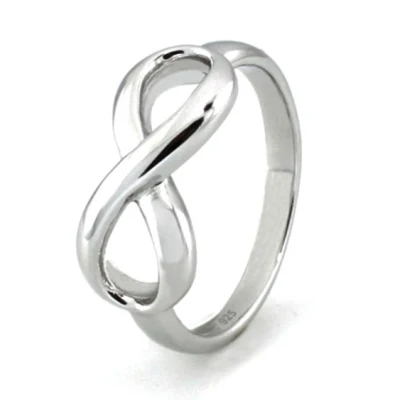 Vendita calda: iconico classico anello infinito in argento sterling
