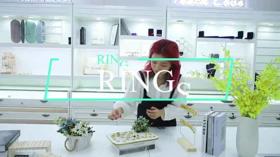Il produttore ha personalizzato gioielli di moda in anelli di temperamento di lusso leggero di moda gioielli di alta qualità anello di perle a doppio strato all'ingrosso